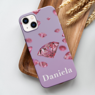 Cover iPhone Protettiva personalizzata Diamond con nome