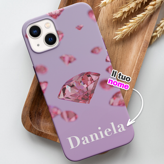 Cover iPhone Protettiva personalizzata Diamond con nome
