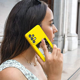 Cover Giallo per Samsung Personalizzata con foto e brano Spotify scansionabile