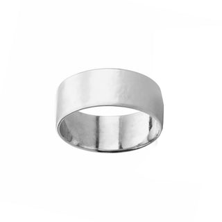 Personalized engraved steel ring with initials