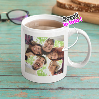 White Ceramic Mug with Personalized Photo