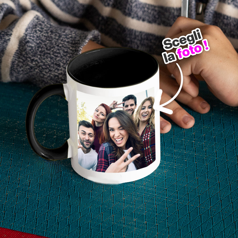 Tazza nera personalizzata