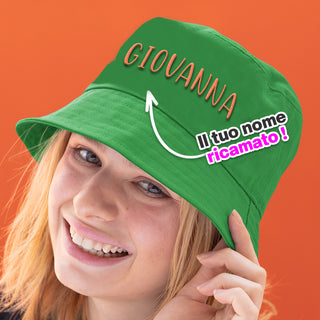 Cappello Verde Miramare personalizzato con il tuo nome ricamato