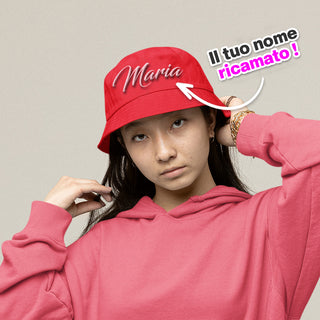 Miramare Red Hat personalized with your name embroidered.