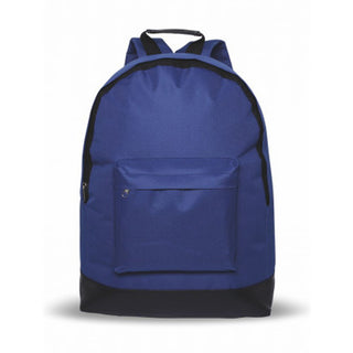 Blue backpack personalized with name and initials