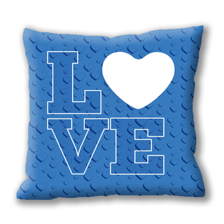 LOVE cushion 100% polyester with personalized photo of HIM