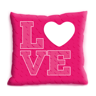 LOVE cushion 100% polyester with personalized photo of HER