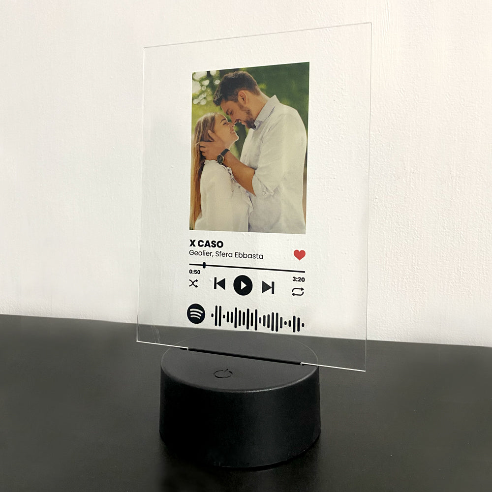 Il Portachiavi Personalizzato Con Codice Spotify Scansionabile In Plaque  Acrilico Regali romantici