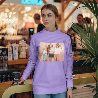 Lilac Unisex Sweatshirt, Personalized with photo Unisex sweatshirt.