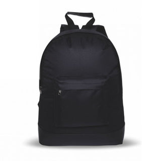 Black backpack personalized with photo