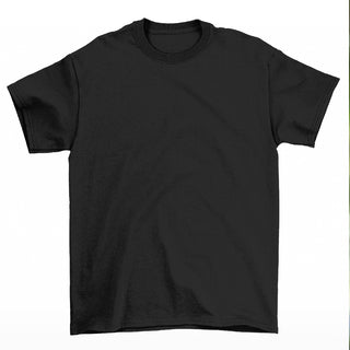 Black T-shirt customizable with photo/phrase/initials