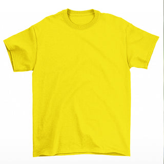 Yellow T-shirt customizable with photo/phrase/initials