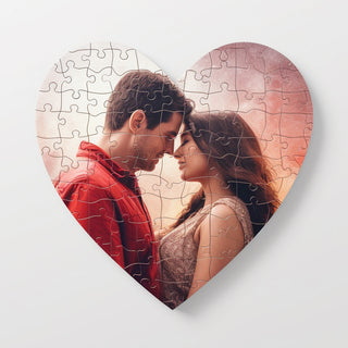 Puzzle A4 Personalizzabile a cuore con foto, Stampa Sublimatica