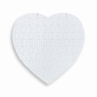 Puzzle Personalizzabile a cuore con dedica o nomi  Stampa Sublimatica.