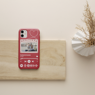 Cover Protettiva per Iphone personalizzabile con codice spotify e foto