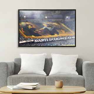 Quadro 4° Scudetto SSC Napoli Curva "Avanti Ragazzi"