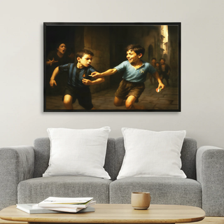 Quadro 4° Scudetto SSC Napoli "Avanti Scugnizzi"