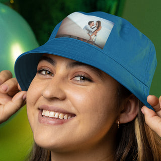 Cappello Blu Miramare personalizzato con foto