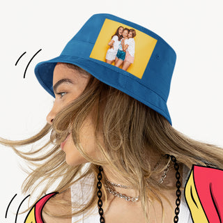 Cappello Blu Miramare personalizzato con foto