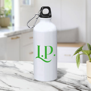 500ml White Aluminum Bottle Personalized with initials