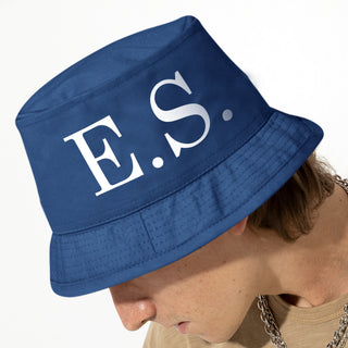 Cappello Blu Scuro Miramare personalizzato con iniziali.