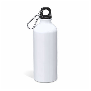 500ml White Aluminum Bottle Personalized with initials